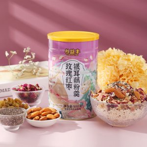 谷益丰玫瑰红枣银耳藕粉oem代加工