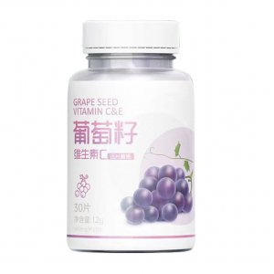 葡萄籽胶原蛋白片 花青素葡萄籽vc压片糖 贴牌代工