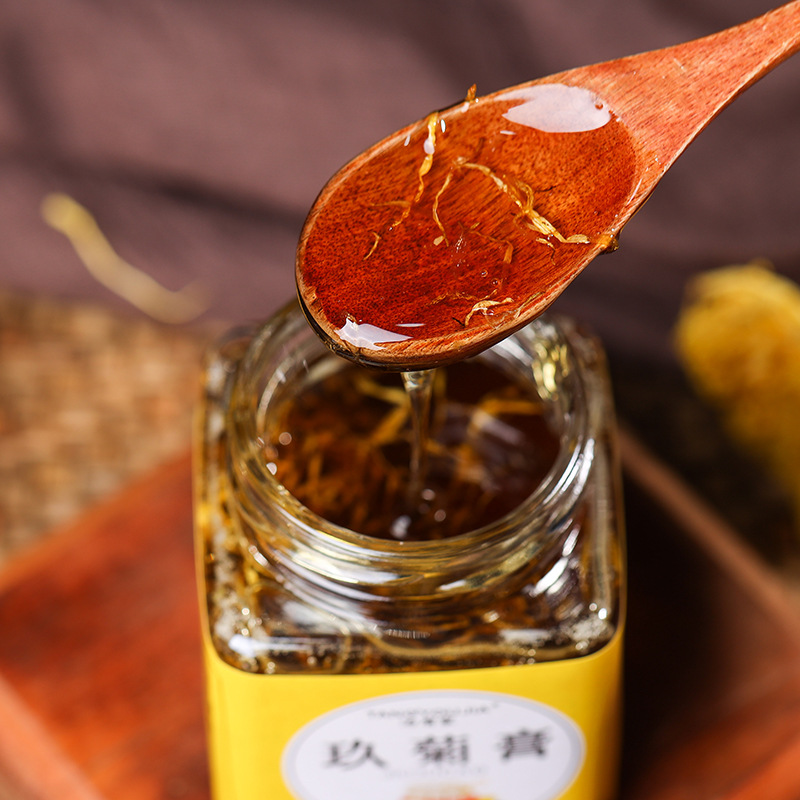 菊花蜂蜜玖菊膏传统手工古法熬制浓缩养生滋补膏滋可批发一件代发OEM代加工