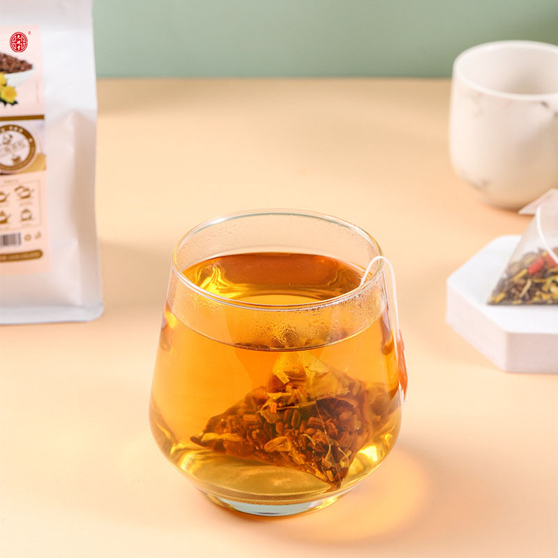 菊花枸杞决明子茶 甘草牛蒡根薄荷菊花决明子三角包组合茶批发OEM代加工