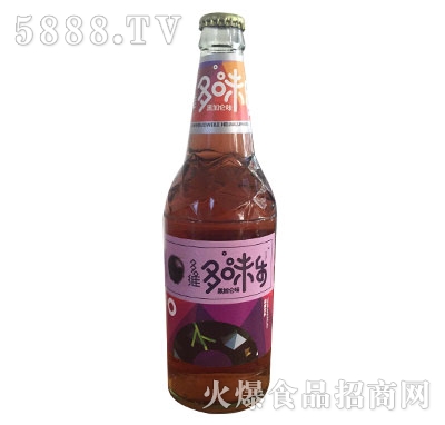 多味乐黑加仑味碳酸饮料（玻璃瓶汽水）OEM代加工