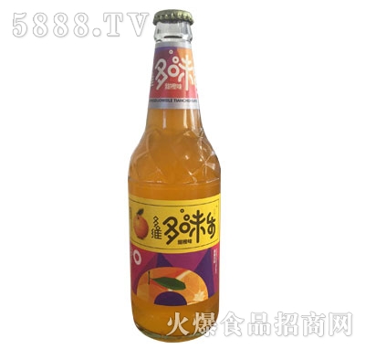 多味乐甜橙味碳酸饮料（玻璃瓶汽水）OEM代加工