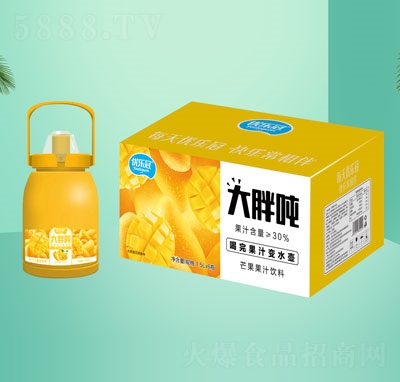 大胖吨芒果果汁饮料1.5LX6OEM代加工