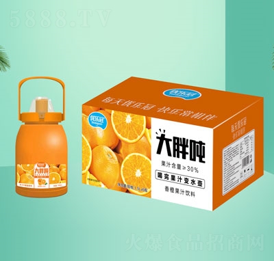 大胖吨香橙果汁饮料1.5LX6OEM代加工