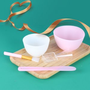 大号中号软碗调膜碗白色硅胶面膜碗套装美容院调膜工具硅胶面膜刷