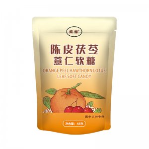 现货批发陈皮荷叶茯苓凝胶软糖果蔬粉薏米藕粉 可贴代发茯苓陈皮