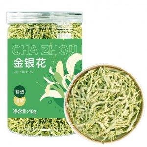 厂家直销金银花批发40g罐装一件代发代用茶长粗条金银花茶药材