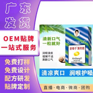 新嗓子薄荷糖清新口气清凉润喉甘润爽口喉宝含片