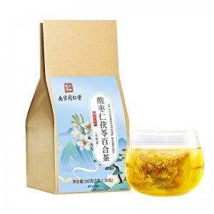 南京同仁堂酸枣仁茯苓百合茶袋泡茶150g OEM代加工