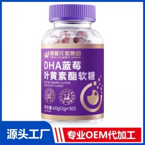 DHA蓝莓叶黄素酯软糖 OEM/ODM贴牌代工源头厂家