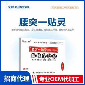 腰突一贴灵腰椎保健贴OEM代加工 保健贴贴剂贴牌定制源头工厂