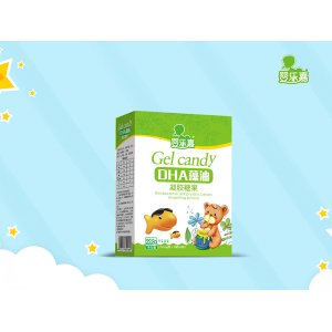 DHA藻油凝胶糖果 纸盒装OEM/ODM贴牌代加工批发定制