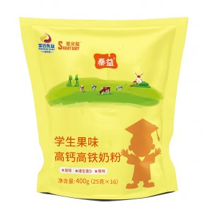 秦益学生果味高钙高铁奶粉 400克OEM/ODM贴牌代加工批发定制源头厂家