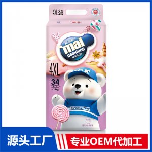 麦高熊糖果乐园婴儿一体成长裤4XL34片OEM/ODM贴牌定制代加工