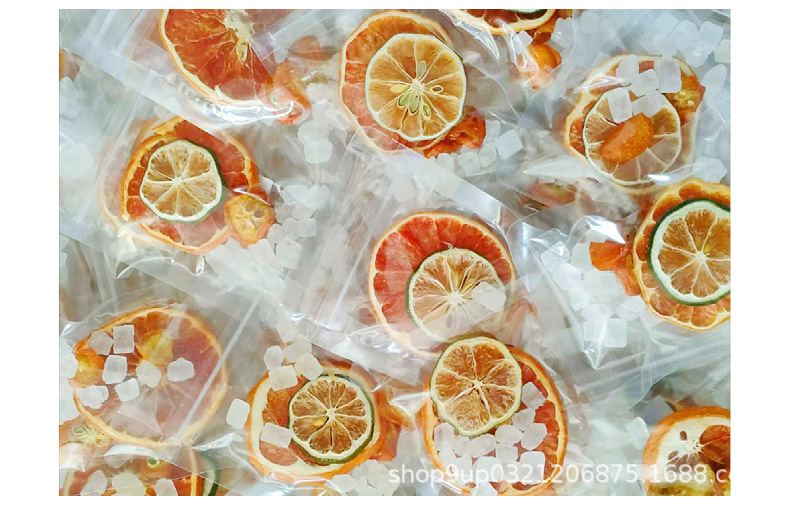 柠檬茶西柚青桔百香果茶山楂话梅金桔茶冻干水果片水果柠檬茶