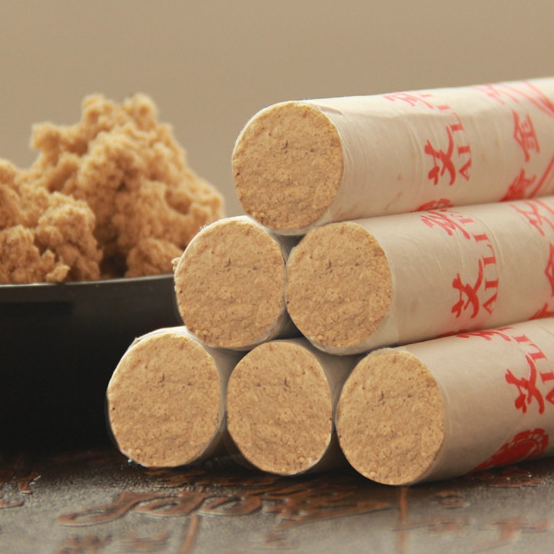 艾立方金艾条五年陈艾草厂家批发陈艾绒艾灸条非蕲艾艾段艾条保健