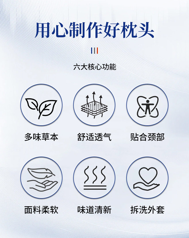 草本鼻舒枕 批发艾草鼻塞枕中草药枕头防过敏睡眠益智状元枕代发