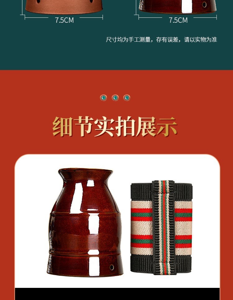 紫砂艾灸罐陶瓷刮痧杯多功能熏蒸仪魔灸罐温灸器具批发保健家用