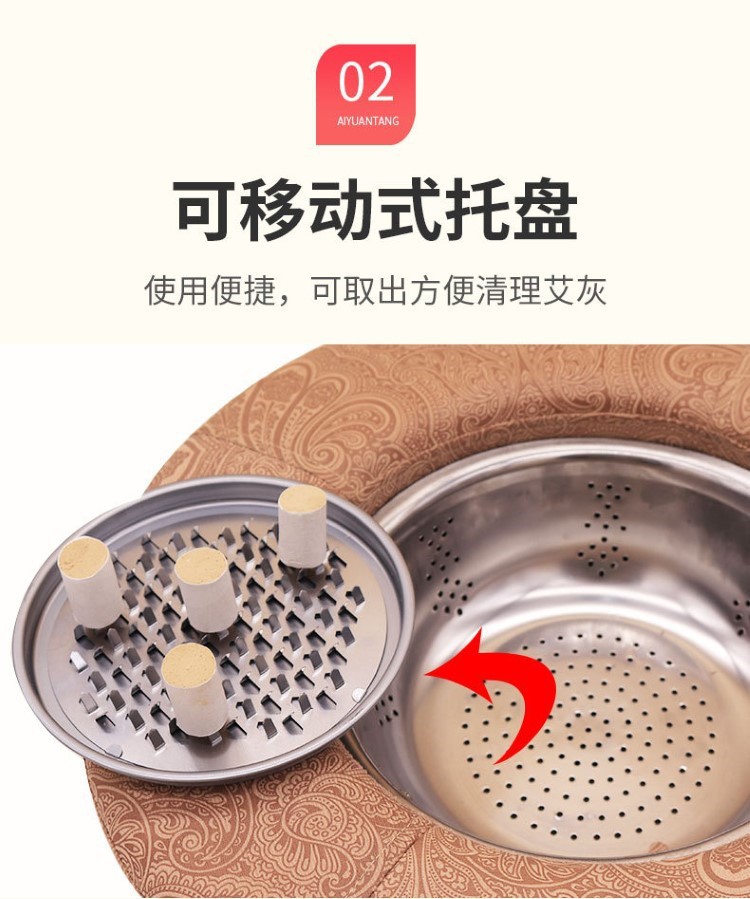 艾灸凳艾灸蒲团坐垫仪器家用艾灸墩凳艾灸盒坐熏蒸仪坐灸仪养生