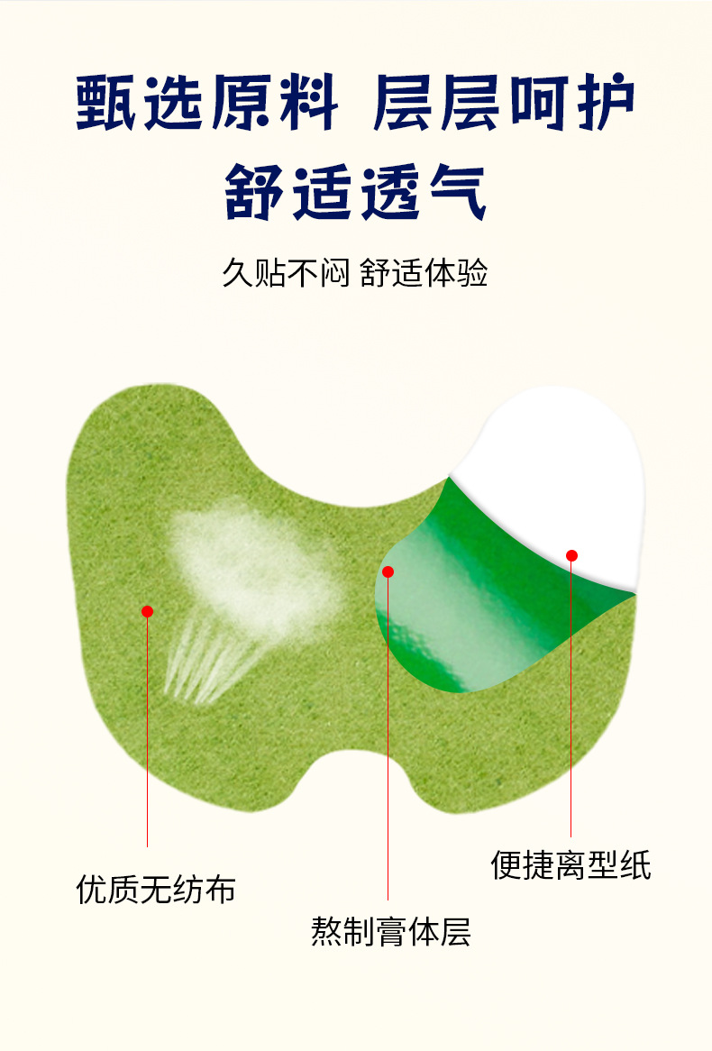 扁鹊世医艾草膝盖贴膝盖关节筋骨保健贴代发艾草透骨贴厂家批发