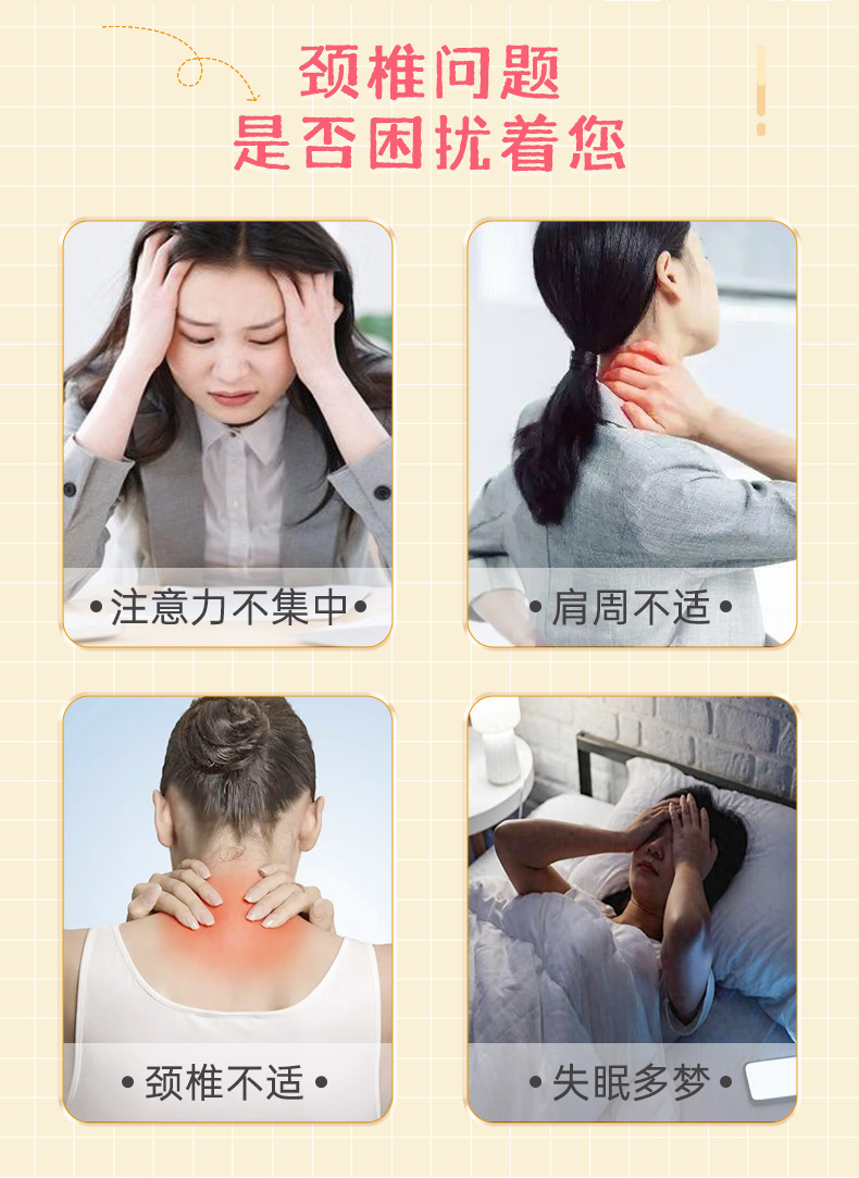 荞麦连体枕三角枕家用可拆卸助睡护颈枕粗布组合荞麦颈椎枕荞麦枕