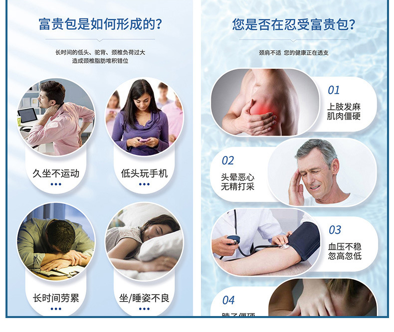 雪槐富贵包颈椎肩周脖子僵硬包块活络祛痛膏筋骨颈部按摩膏透骨膏