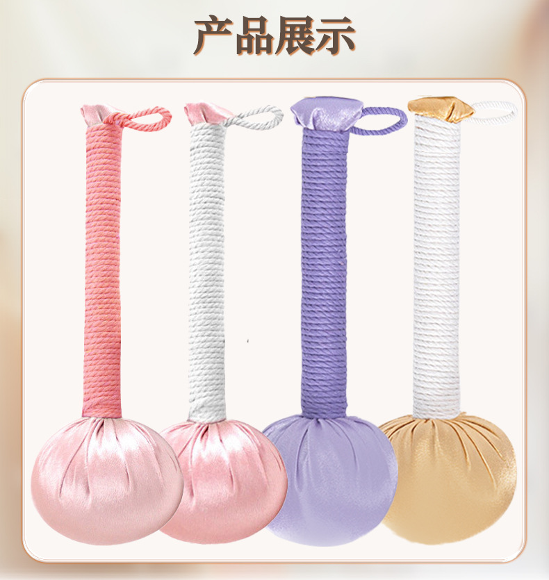 仿真丝艾草锤经络敲打按摩捶家用手持八虚拍打棒伴手礼艾草养生锤