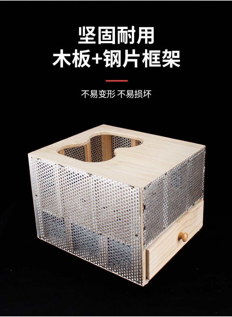 家用滤烟艾灸盒足疗器艾灸熏蒸仪器熏脚底木制足灸箱养生馆