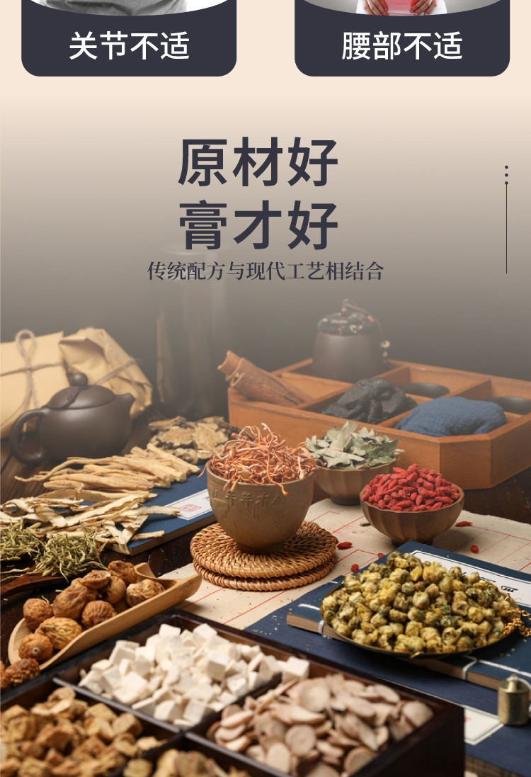 国药世家田氏热敷膏颈肩腰腿不适膝盖关节疼痛贴艾草外用膏贴代发